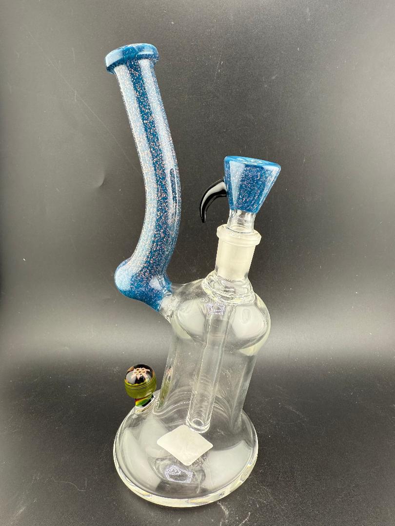 Filla John Glass Blue Rig W/ Dichro Neck 14mm 90°