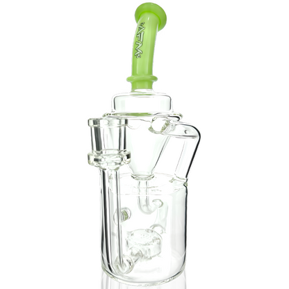 AFM Glass 8" Mighty Can Color Recycler Dab Rig T520 14mm 90°