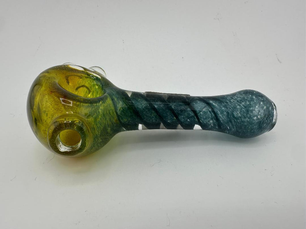 Crondo Glass Dry Pipe - Colored Frit Spiral