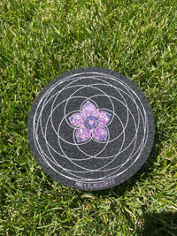 MoodMats Protective Mat – Mars Glass Works Sacred Geometry Flower
