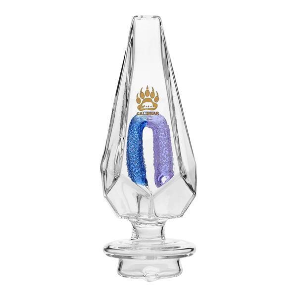 Calibear Glass Focus V Carta Glass Top -Clear Fancy Hexagon Gummy Perc