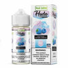 Hyde Pod Juice Blue Razz Cotton Carnival vape juice 100ml bottle with packaging and warning labels.