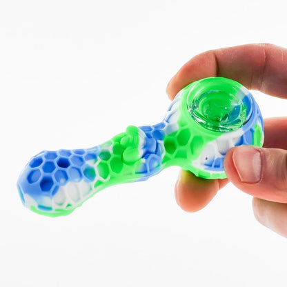 Import Honey Comb BeeHive Silicone Hand Pipe