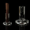 Tokr Glass Puffco Pivot Accessory - Pivot Stand displayed with Puffco device on a black background.