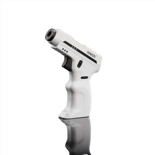 Maven Model K2 Butane Torch in white color, designed for precision and power in culinary and DIY projects.