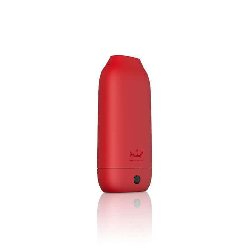 Hamilton Tombstone V2 in red, featuring 3 voltage settings and 2 Wax Coils for vaping concentrates.