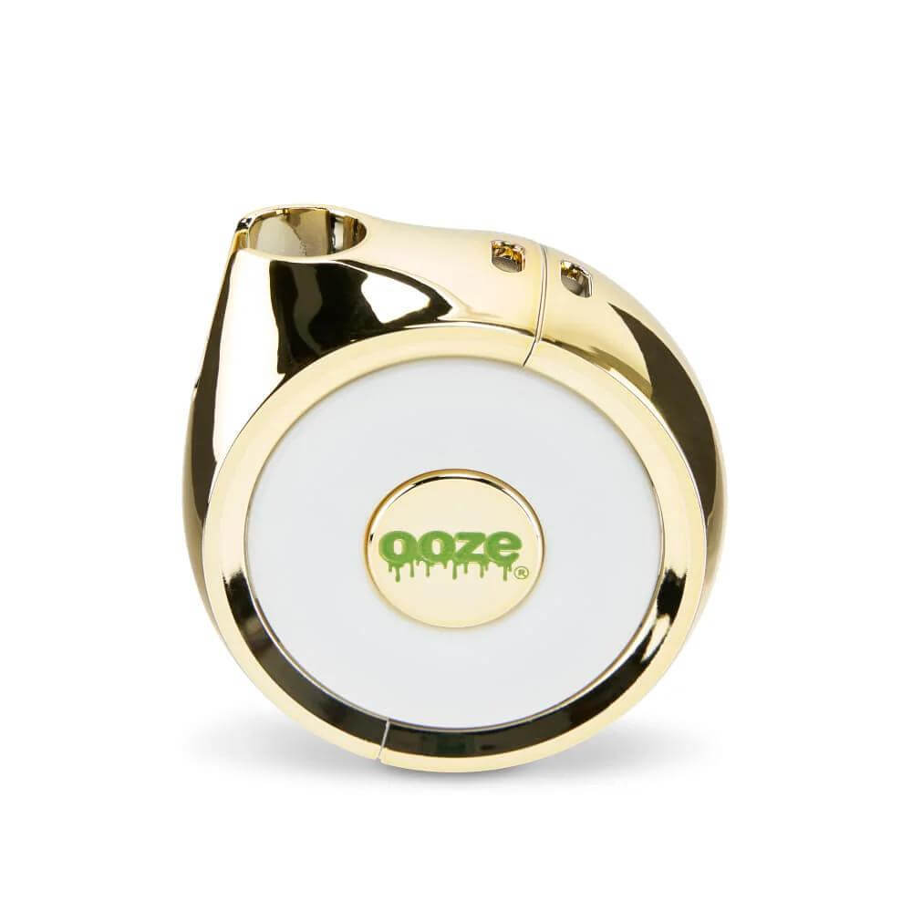 Ooze Movez 510 Battery in gold finish, sleek and portable design for vaping 510 thread cartridges.