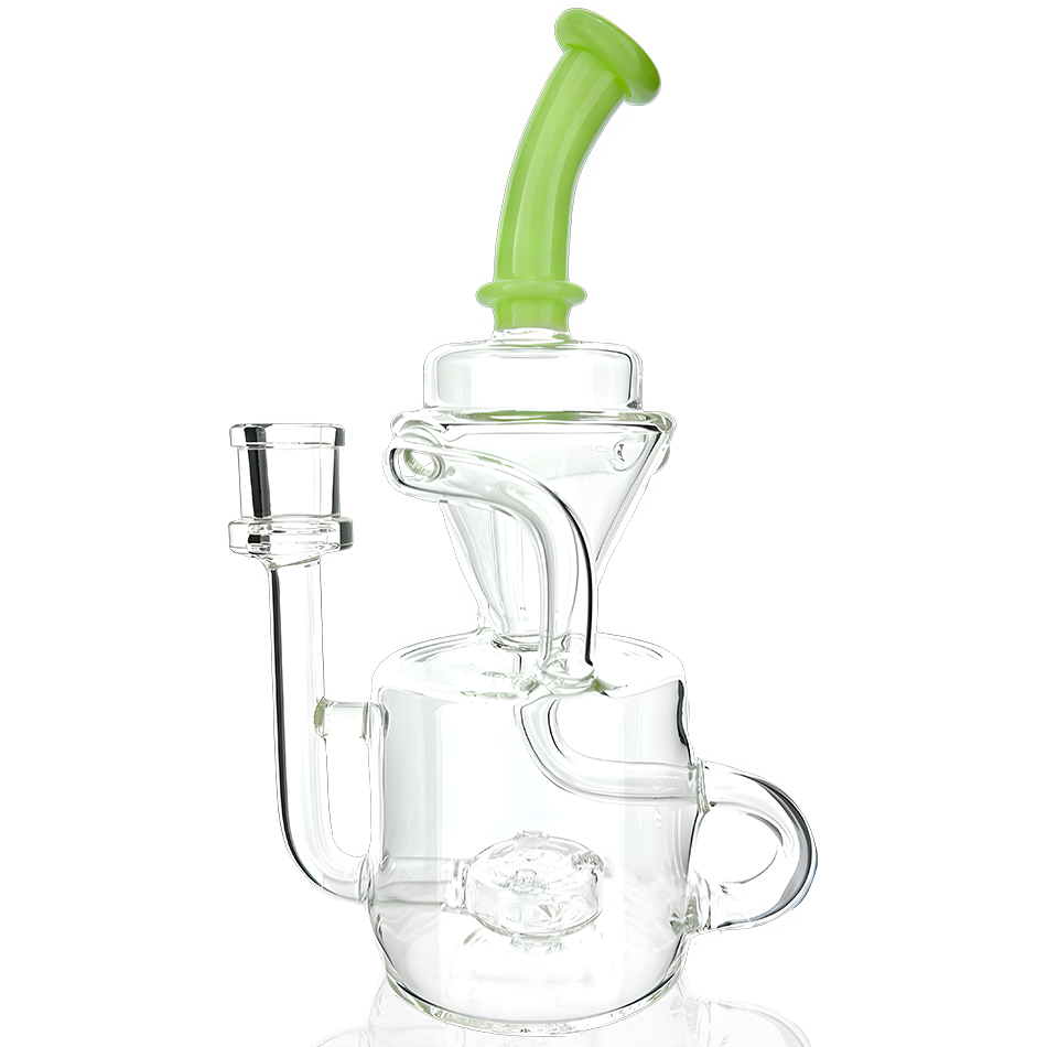 AFM Glass 8" Mighty Can Color Recycler Dab Rig T520 14mm 90°