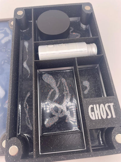 Kandy Custom 3-D Prints Dr Dabber Ghost 2 Accessory  - Storage Box w/ Iso Jar and Silicone Poured Lid