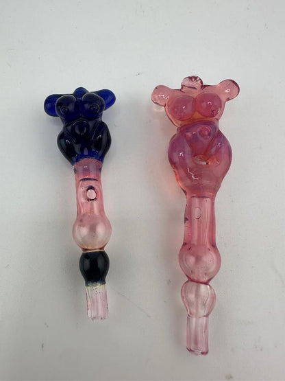 Paulson Pieces Dr. Dabber Switch GO Joystick Carb Cap – Clear with Lady Torso Handle