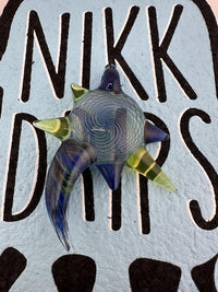 Dosh Glass Pendant - Fumed Fillacello w/ UV  Spikes