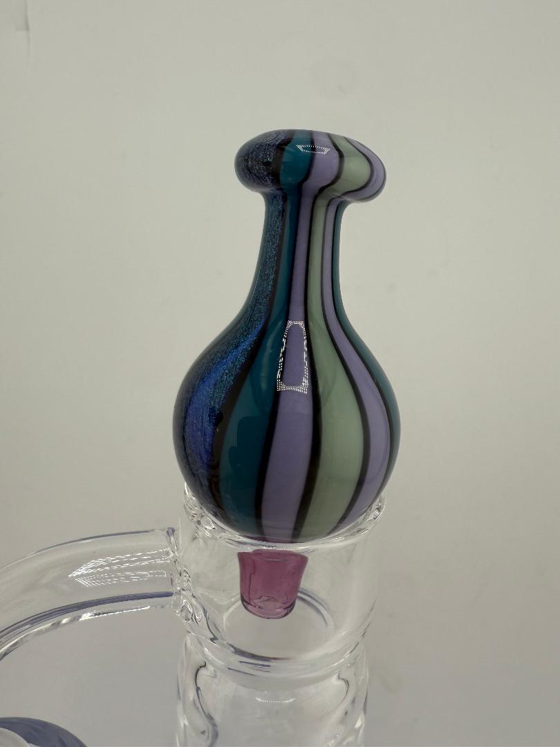 Highgrade Glass Wig Wag Dichro Line Work Bubble Cap
