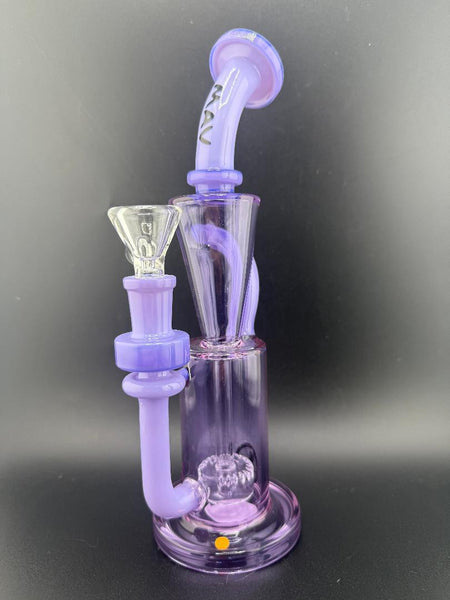 MAV Glass Echo Park Recycler 14mm 90° in purple color for smooth and clean hits.