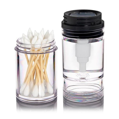 The Depot Clean Can: ISO Station Pump Dispenser and Cotton Swab Storage