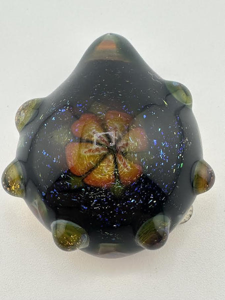 Crondo Glass Pendant - Dichro Flower Millie