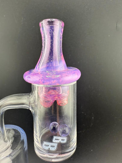 HighGrade Glass Pinks & Purples Full Color Spinner Cap
