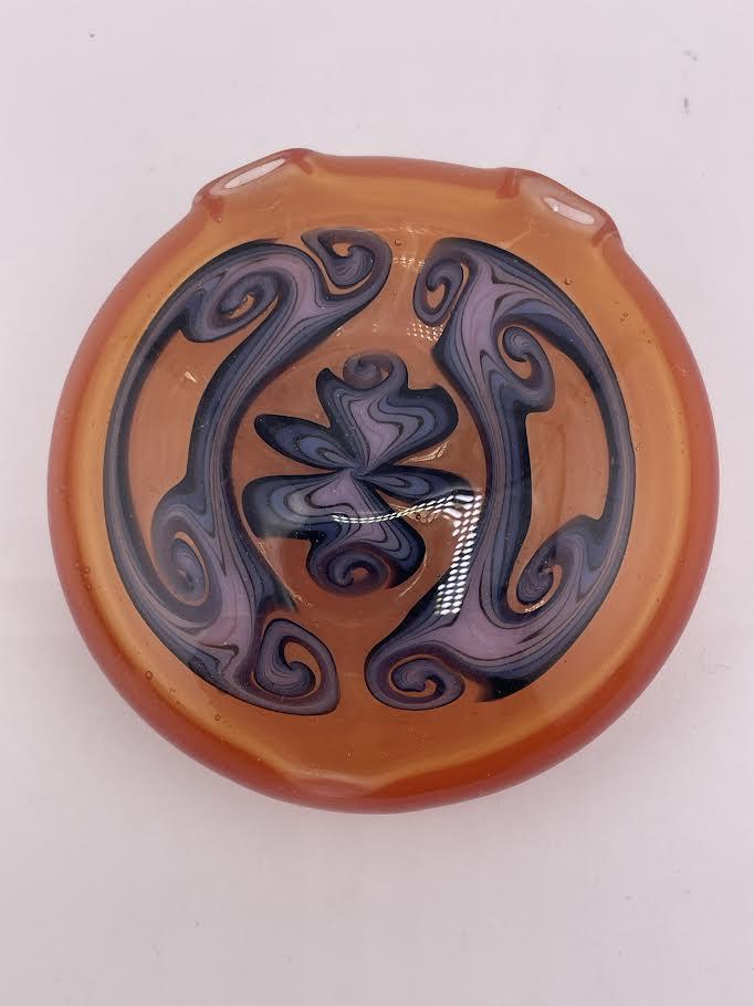 HighGrade Glass Pendant - Hollow Disc w/ Wig Wag