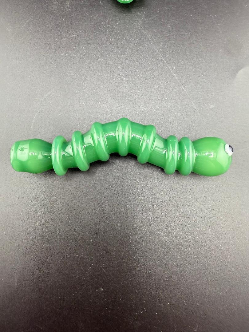 Wildfire Productions Pipe - Green Glow Worm Onie / Chillum