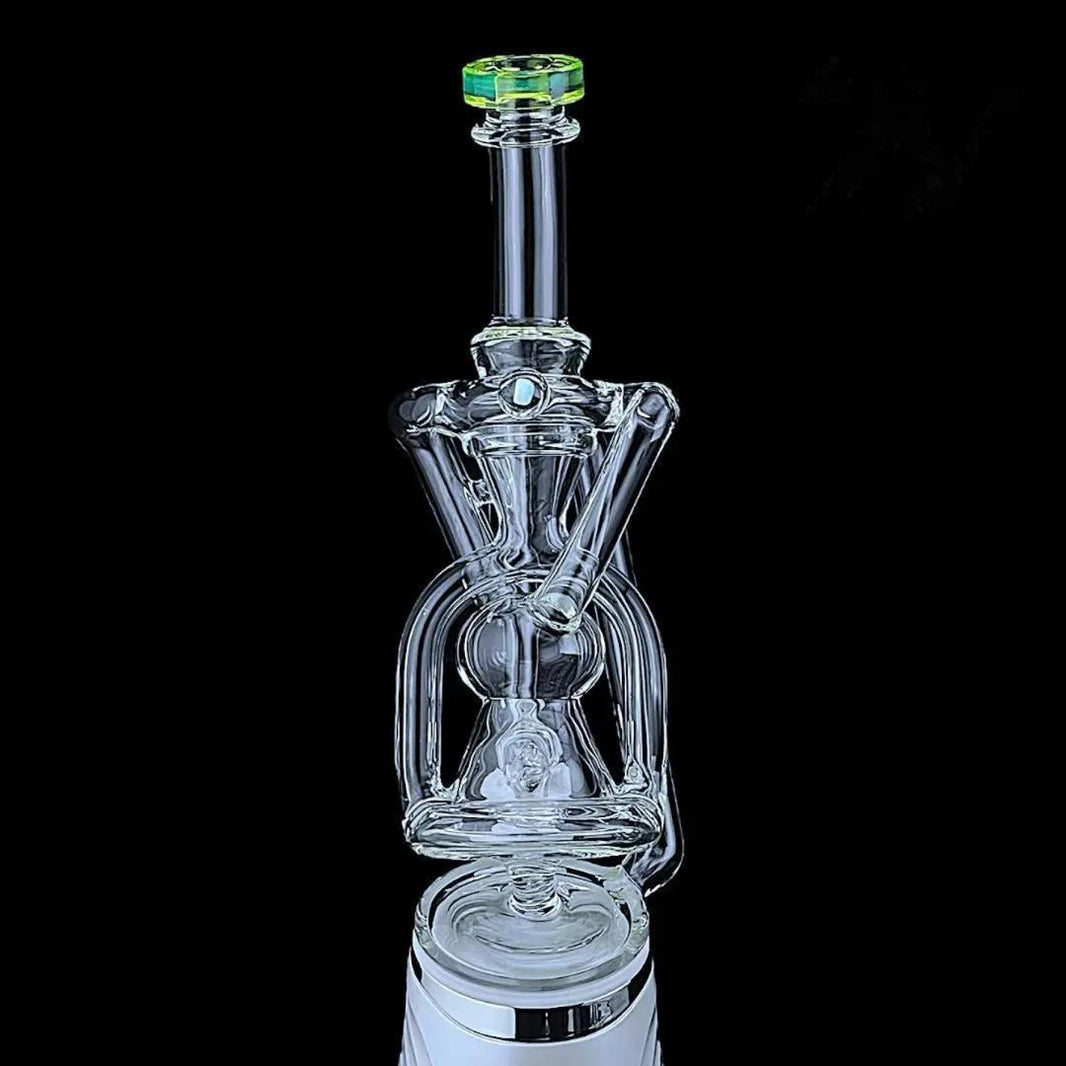 Iridescent Glass Puffco Peak Attachment - Tricycler