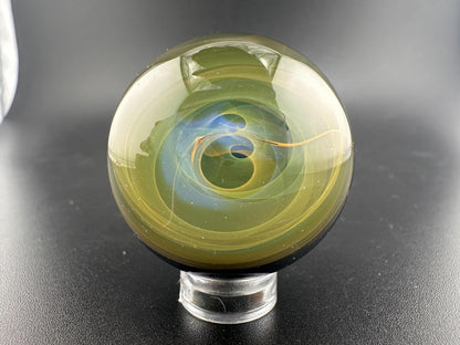 Guido Glass Marble - Chaos Backed Fumed Swirl