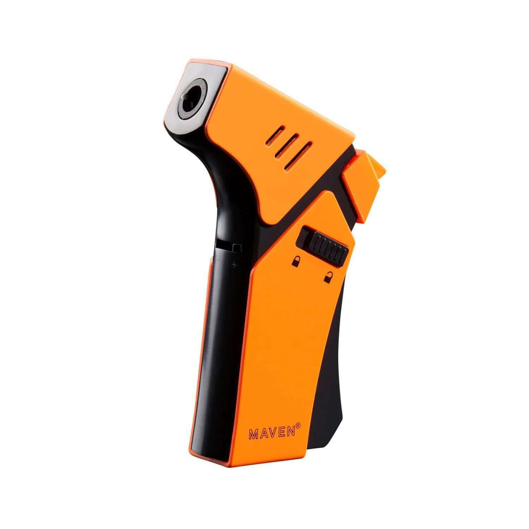 Maven Pro Butane Torch in vibrant orange, designed for culinary and crafting precision.