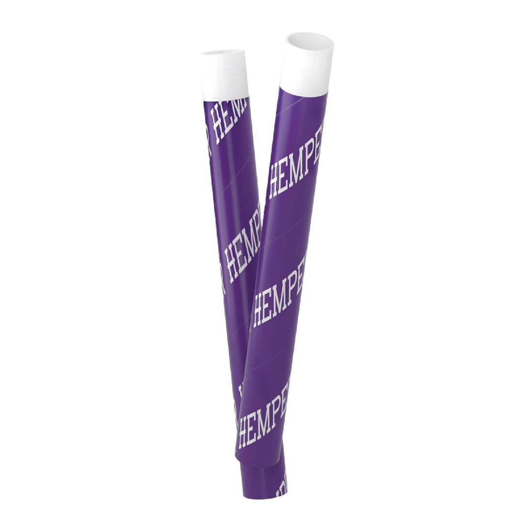 Hemper QuickHitter disposable one hitters in purple wrapping for flavor-infused smoking convenience.