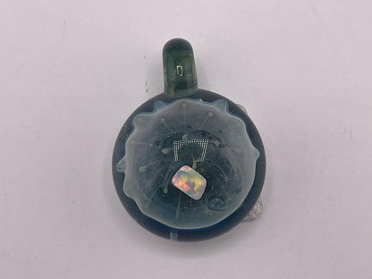 Danny W Glass Pendat - Encased Opal