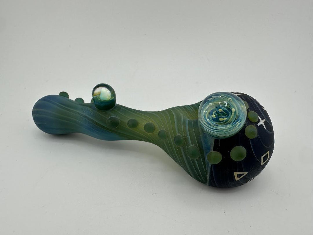 Danny W Glass Dry Pipe - Sand Blasted & Fully Worked