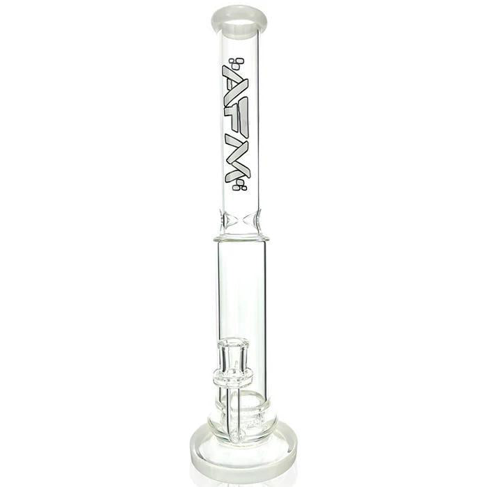 AFM Glass 14" Shower Disc Perc Glass Straight Tube 14mm 90°