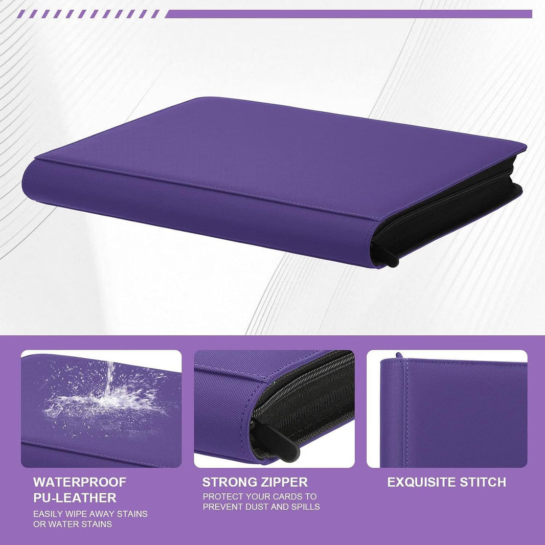 9-Pocket Toploader Trading Card Binder – Holds Up to 288 Cards