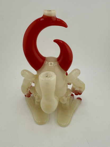 Jarvis Glass Red & White Warrior 10mm 90°