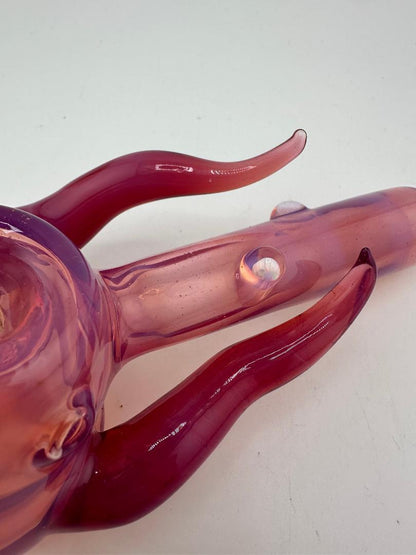 Paulson Pieces Dry Pipe - Telemagenta w/ Horn & Opal Attachments