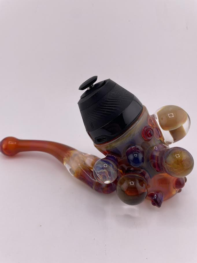 Brando Glass Puffco Proxy - Fumed w / Marbles and Horn