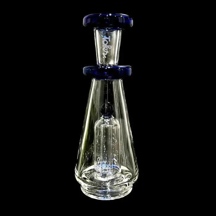 Tokr Glass Puffco Peak Glass Replacement - Triple Accent Cone featuring a two-hole perc design.