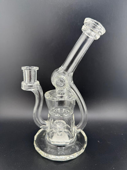 Domer Glass Faceted Blooper W/ Bubble Dumper Clear 10mm