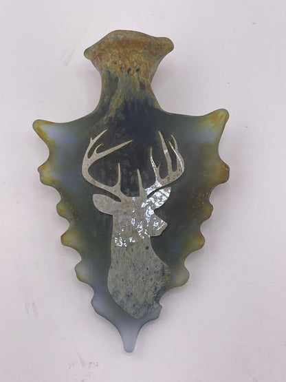 Brando Glass Pendant -  Arrow Head