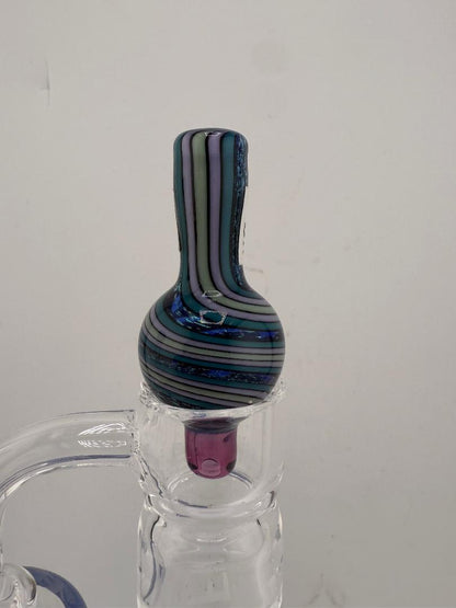 Highgrade Glass Line Work Dichro Bubble Cap