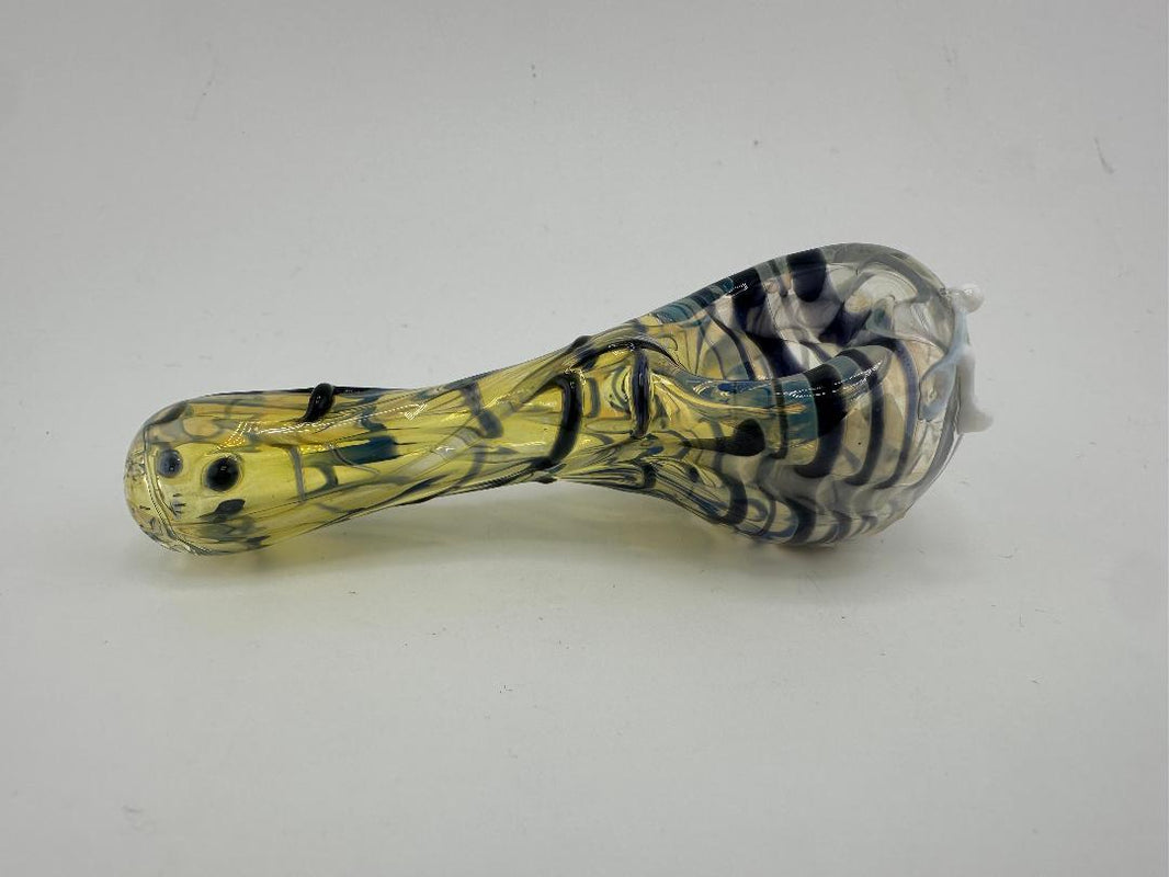 Phillip Glass Dry Pipe - Fumed & Frit Spoon