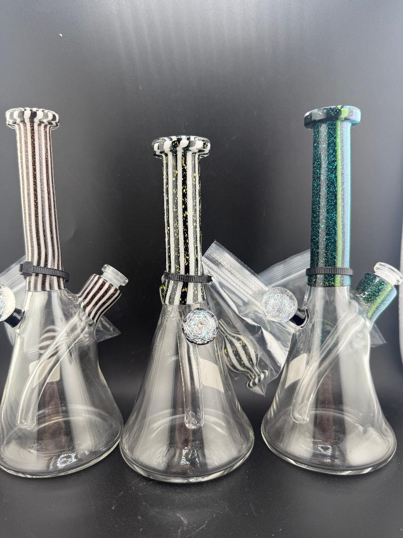 Filla John Glass Dichro Neck Beaker10mm 45° w/ Matching Cap