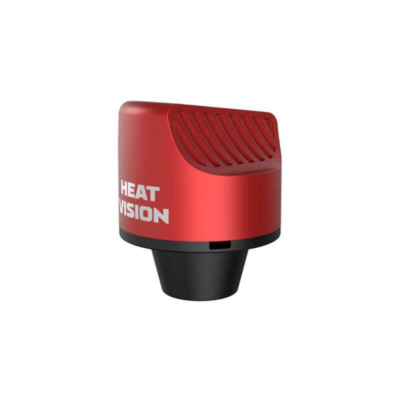 Yocan Black Heat Vision IR Thermometer Carb Cap for precise wax concentrate sessions.