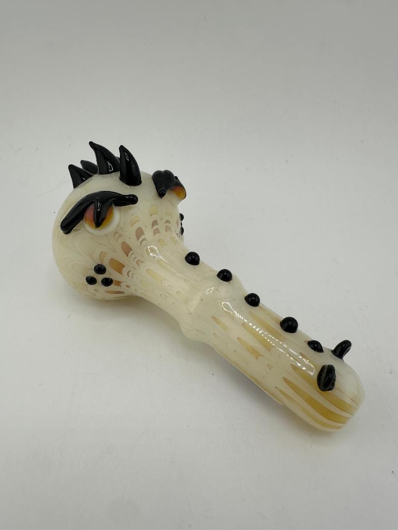 Filla John Glass Hand Pipe - Simple Colorful Dragon