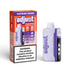Adjust MySweet Disposable Nicotine Vape - Raspberry Orange flavor with customizable settings, 20mL e-liquid, 5% nicotine.