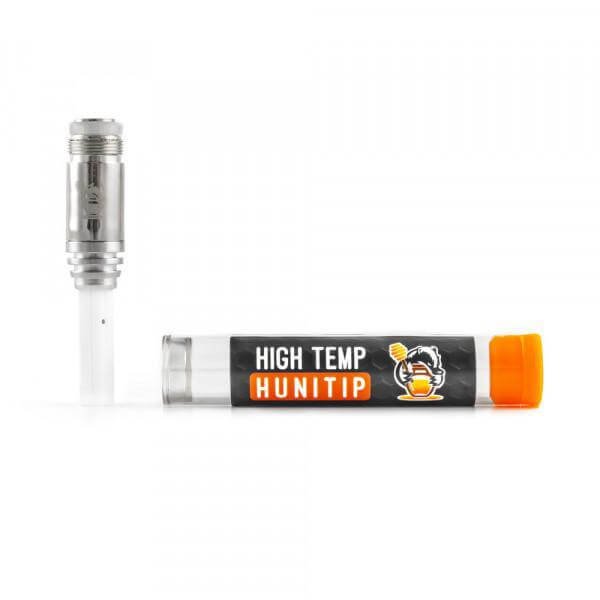 Huni Badger High Temp HuniTip replacement heating tip in packaging for flavor-enhanced extracts.