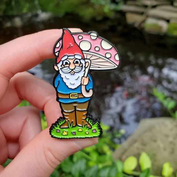 Kolorspun Enamel Pin - Garden Gnome