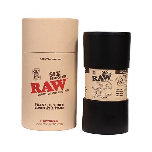 RAW Six Shooter | Fill Up to 6 RAW Cones at Once – Kingsize & 1¼ Sizes