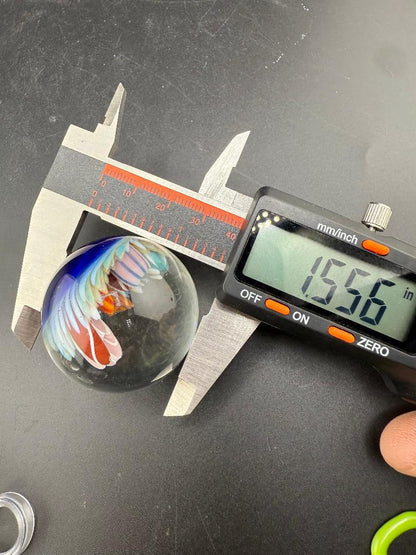 Brando Glass Marble - Sea Life Implosion 1.5"