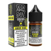 Sad Boy Salt Nic 30ml bottle and box, Rainbow Blood flavor with warning about synthetic nicotine.