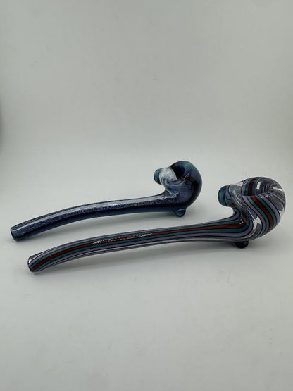 !!!! Highgrade Glass Gandalf Pipe - Line Worked Dichro