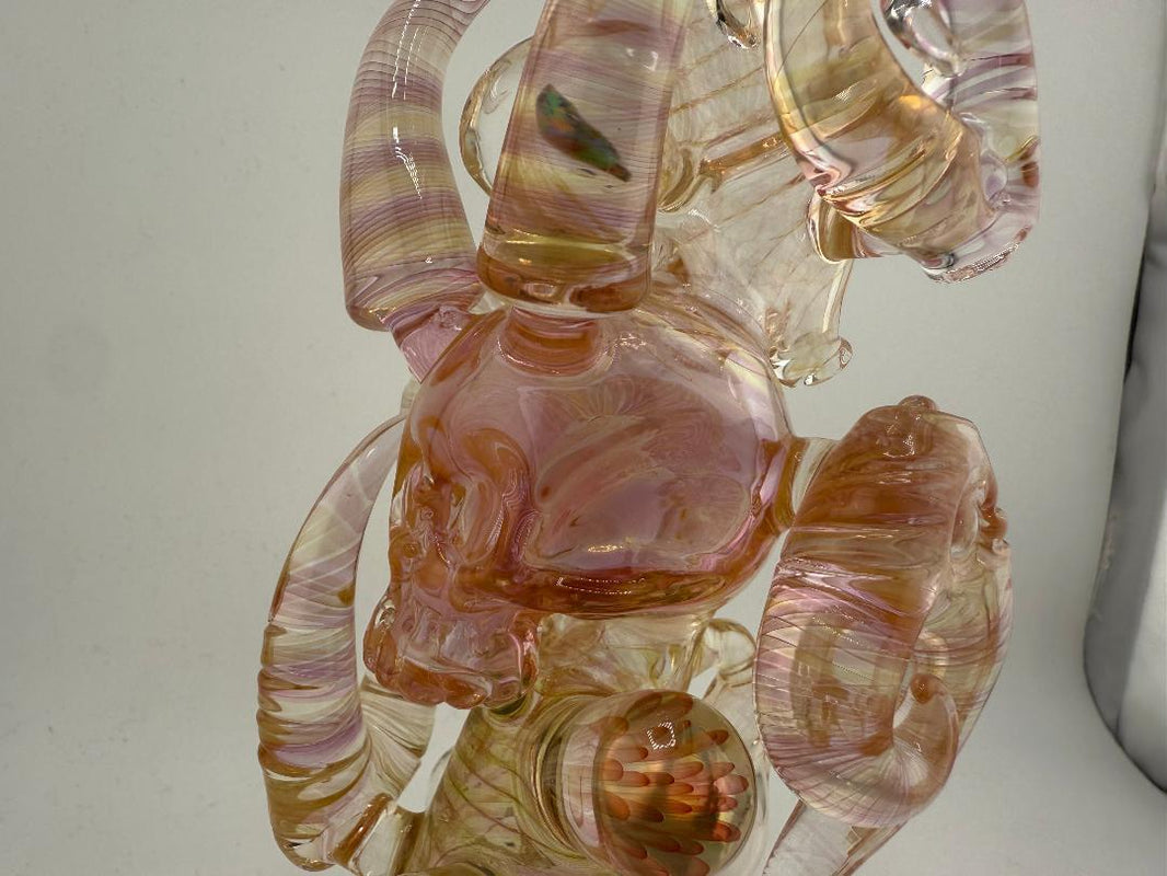 Brando Glass Faceted Fumed Skull Rig 10mm 90°