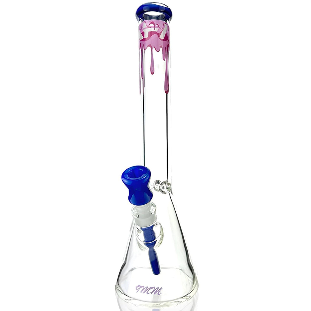 AFM Glass 18" 9mm Thick Drip Beaker TX583 14mm 45° with signature drip design and heavy-duty construction.